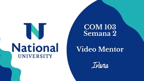 Thumbnail for COM 103- Semana 2