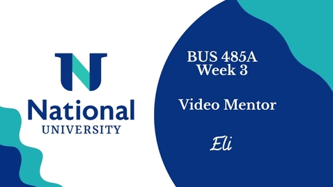 Thumbnail for BUS485A-Week 3