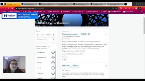 Thumbnail for BIO 100- Semana 1 