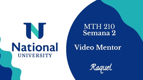Thumbnail for MTH 210 - Semana 2