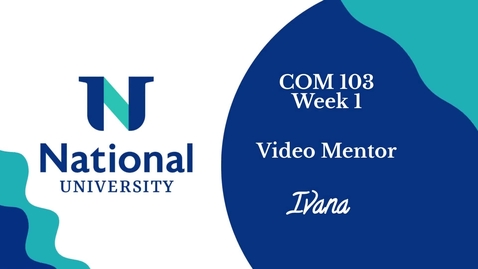 Thumbnail for COM 103 - Week 1