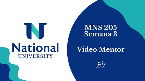 Thumbnail for MNS 205 - Semana 3