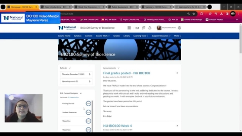 Thumbnail for BIO 100- Week 1