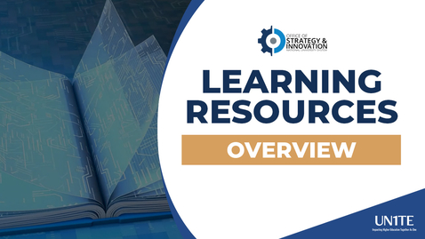 Thumbnail for Learning Resources Overview