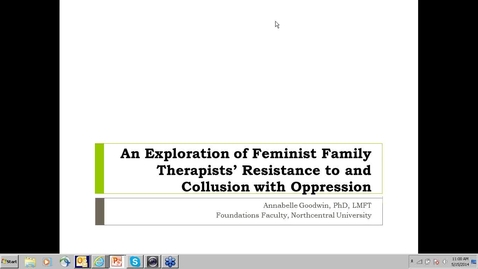 Thumbnail for An Exploration of Feminist Family Therapists - May 2014