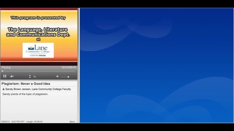 Thumbnail for Plagiarism-Never a Good Idea