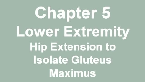 Thumbnail for MMT hip extension glutemax