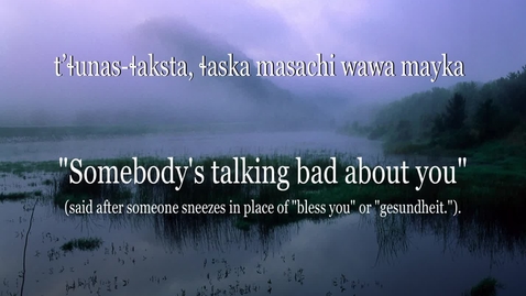 Thumbnail for Chinuk Wawa Phrase of the Week 17