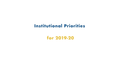 Thumbnail for entry 02 Fall 2019 Inservice - Institutional Priorities for 2019-20