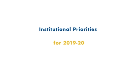 Thumbnail for 02 Fall 2019 Inservice - Institutional Priorities for 2019-20
