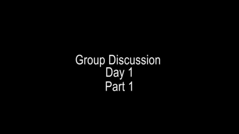 Thumbnail for entry CCPD Day 1 Number 4 - Group discussion part 1