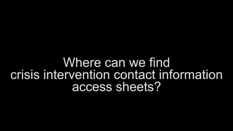 Thumbnail for entry CCPD Greg Evans-Crisis Intervention Access Sheets Mari Jane Mori