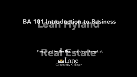 Thumbnail for BA101 Real Estate: Selling and Selling Yourself, Leah Hyland