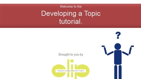 Thumbnail for Developing a Paper topic