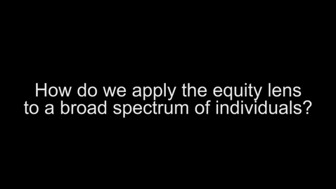 Thumbnail for entry CCPD Greg Evans-Equity Lens Audience Question