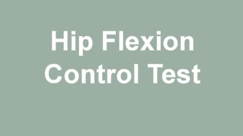 Thumbnail for entry hip flexion control