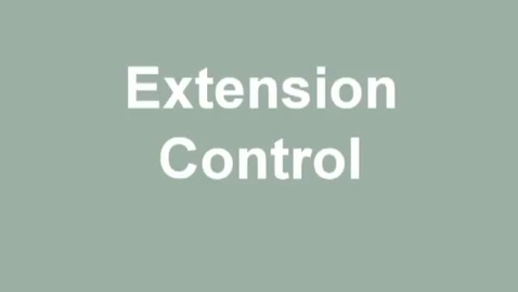 Thumbnail for entry extension control