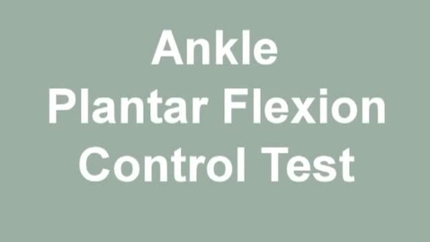 Thumbnail for ankle pf control