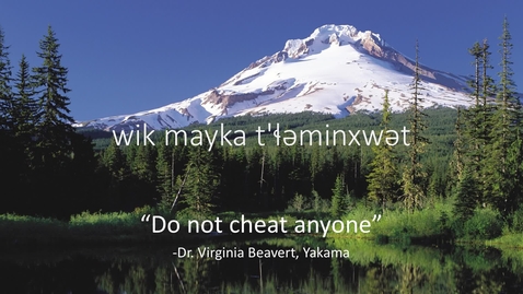 Thumbnail for Chinuk Wawa Phrase of the Week 2