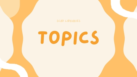 Thumbnail for entry Research Basics: Topics