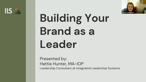 Thumbnail for Building Your Brand as a Leader (Alumni Webinar Series)