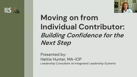 Thumbnail for Moving on from Individual Contributor: Building Confidence for the Next Step