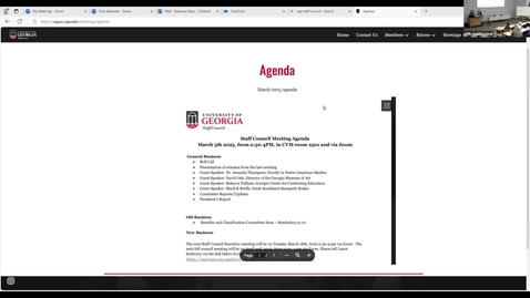 Thumbnail for Staff Council Meeting