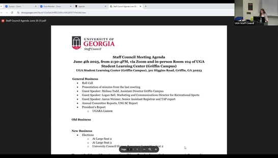 Staff Council Meeting