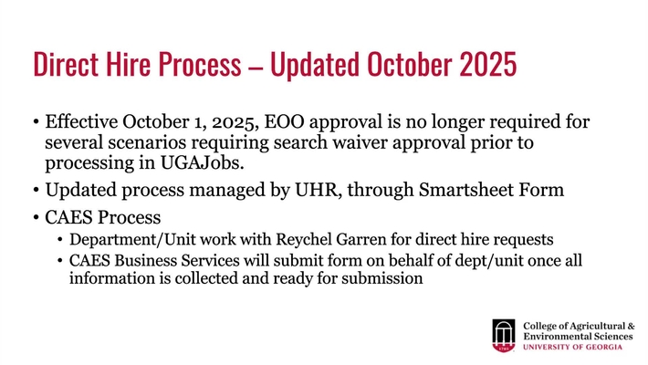 HR Reminders and Updates