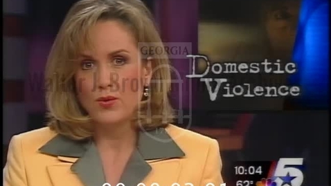 Thumbnail for entry KXAS-TV News (Fort Worth, Tex.). 1999-11--excerpts, Domestic Violence: Taking Action | 1 of 1 | 99261dct