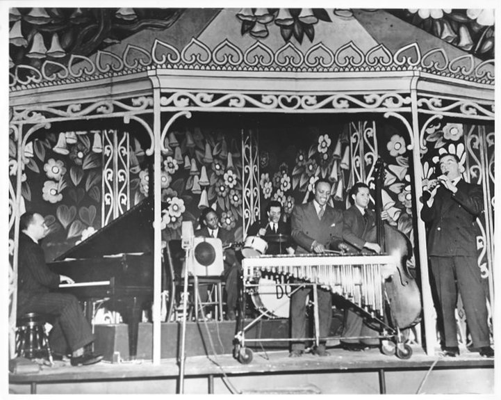 The Benny Goodman Sextet Rehearses for Swingin' the Dream