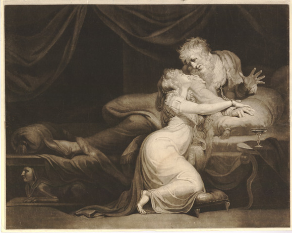 Figure 17. Henry Fuseli, John Raphael Smith, engraver, Lear Awakens to Find Cordelia Beside His Bed (1784)