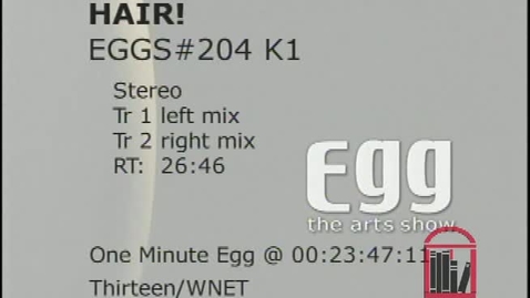 Thumbnail for entry Egg: The Arts Show. [No. 204, 2001-04-27], Hair! | 2 of 7 | 2001065dct-2