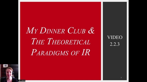 Thumbnail for 2.2.3 Video: My Dinner Club &amp; Theoretical Paradigms of IR