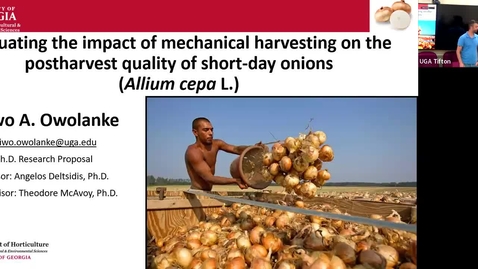 Thumbnail for entry Evaluating the impact of mechanical harvesting on the postharvest quality of short-day onions (Allium cepa), Taiwo Owolanke