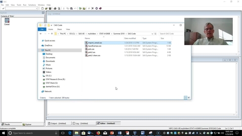 Thumbnail for Using Import Wizard in SAS for Windows-CSV Files