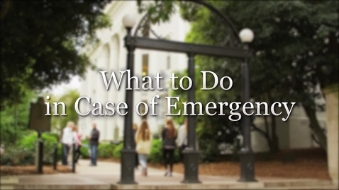 Thumbnail for [2 of 5] What to Do In Case of an Emergency