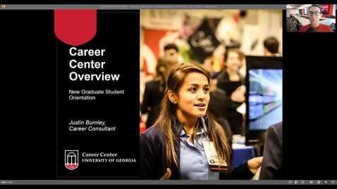 Thumbnail for entry UGA Career Center_UGA Graduate School New Student Orientation_Fall 2021