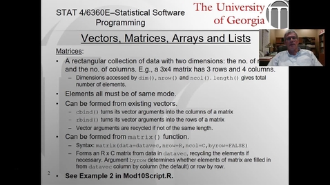 Thumbnail for Data Structures in R - Part 2, Matrices