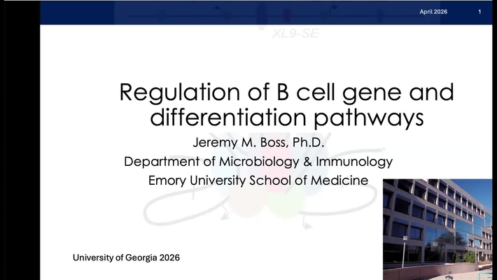 Dr. Jeremy Boss (April 6)