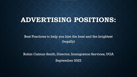 Thumbnail for entry Global Certificate: Advertising Positions