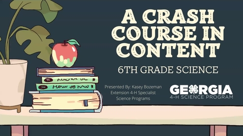 Thumbnail for 6th Grade Science Standards