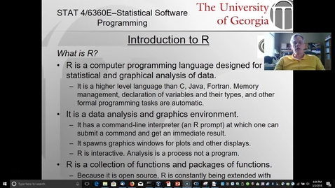 Thumbnail for Introduction to R - Part 1 (CRAN and Using the R Console)