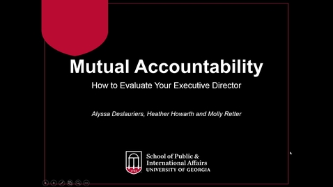 Thumbnail for Mutual Accountability: How to Evaluate Your Executive Director