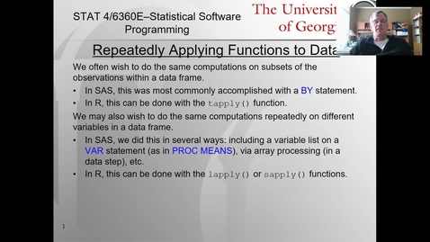 Thumbnail for Repeatedly Applying Functions to Data - Part 1 (tapply())