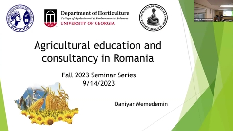 Thumbnail for entry Agricultural education and consultancy in Romania, Dr. Daniyar Memedimin
