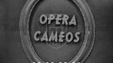 Thumbnail for Opera Cameos. [1954-02-14], Tosca | 1 of 1 | 54019ent-arch