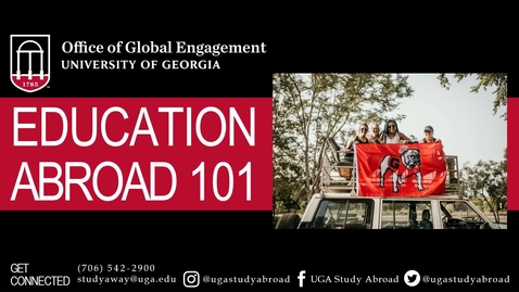 Thumbnail for entry Education Abroad 101 Session