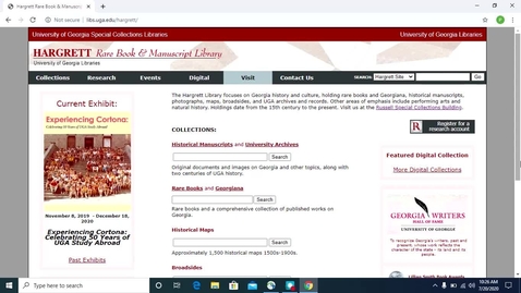 Thumbnail for entry Hargrett Library Materials in the Digital Library of Georgia