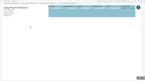 Thumbnail for Reporting: Legacy Payroll Transactions in Tableau